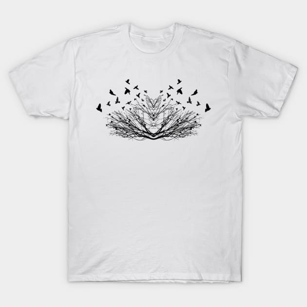 flying birds T-Shirt by lkn